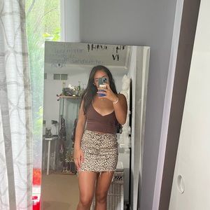 hollister jean skirt